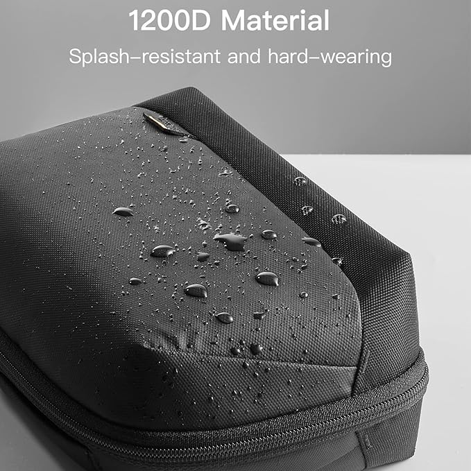 Electronics Travel Organizer - 180° Opening Tech Pouch, Waterproof Cable Storage Case, Portable Durable Design, Multi-Layer Organizer | Travel Bag for Wires, Chargers, Gadgets, Cosmetics, Office Daily