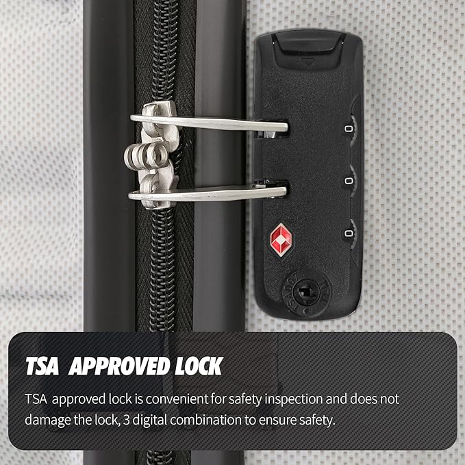 Zoofen 2 Pack Luggage Lock TSA007 Security Lock Luggage Suitcase Baggage Lock