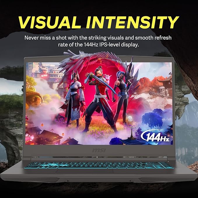 msi Thin 15 15.6" FHD 144Hz Gaming Laptop, Intel i5-13420H, NVIDIA GeForce RTX 4050, 16GB DDR4 RAM, 512GB PCIe SSD, Backlit Keyboard, Wi-Fi 6E, HD Camera, Windows 11, Gray, 256GB Docking Station Set