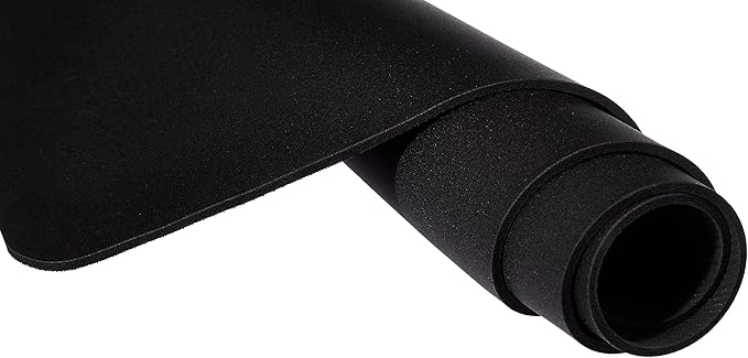 Amazon Basics Large Extended Computer Rectangular Mouse Pad, 16.7 x 35.7 inch, Black