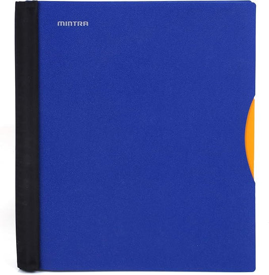 Mintra Office Durable PREMIUM Spiral Notebook, ((Blue, 1 Subject, 8.5in x 11in)), Fabric Covered Coils, No Snags, Removable Adjustable Pocket Dividers, Ruler, Organization, Customizable