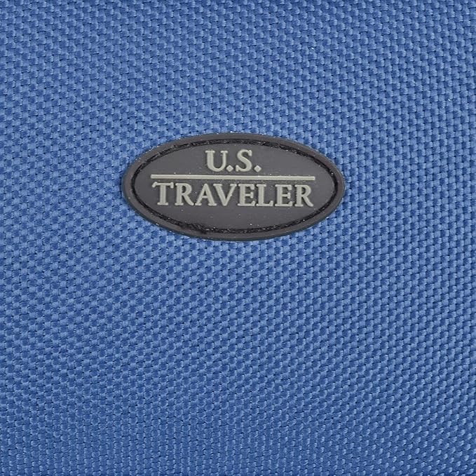 U.S. Traveler Lightweight Rolling 20" Carry On Luggage Softside Suitcase, Royal Blue, 2 Wheel Single