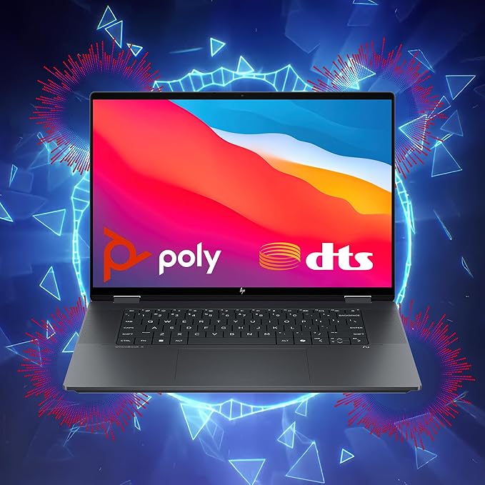 HP OmniBook X Flip 2-in-1 Laptop | 16" 3K OLED Touch (100% DCI-P3, 120Hz) | Intel 8-core Ultra 9 288V (Up to 48 TOPS) | 32GB DDR5 2TB SSD | Backlit 5MP IR HDR Camera Win11 w/DLCA Accessory Copilot+ AI