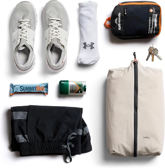 Bellroy Lite Packing Caddy 10L (Travel Organizer Packing Cube, Zip-up Storage Solution for Travel Near or far) - Ash