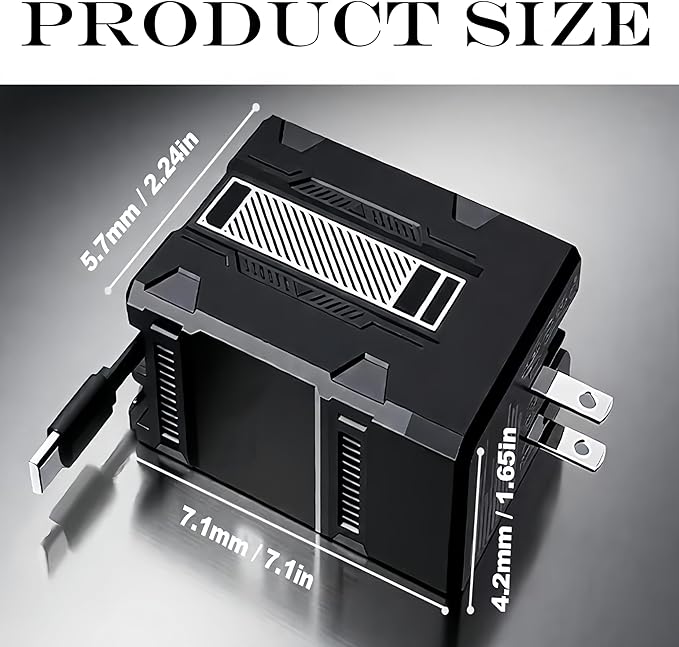 2 in 1 Fast Charger 120W, 2026 New Scalable Retractable 120w Fast Charger Module, All in 1 Foldable Charging Adapter Wall Plug for Phone,Tablet,Laptops (Black)