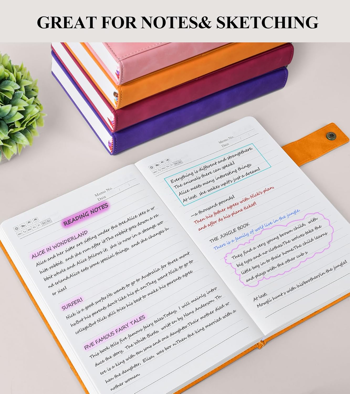 365 Page Thick Lined Journal Notebook for Men Women, A4 Large Leather Journals for Writing, Hardcover Notebooks for Work, School, Note Taking, Business, Travel Diary, College Ruled 8.5" x 11"