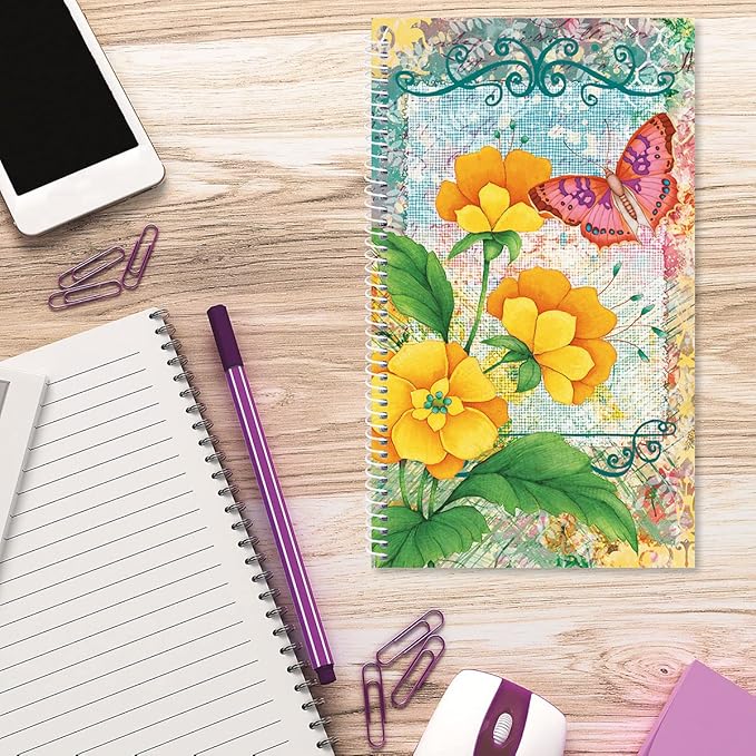 Current Joy Hall Password & PIN Keeper Book, 94 Pages, 5” x 8.5” Size Spiral Bound, Soft Cover Internet Organizer for Offline Website, Login, & Username Storage