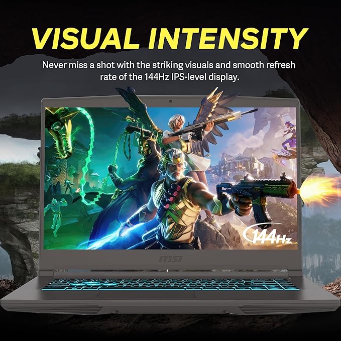 msi Thin 15 15.6" FHD IPS 144Hz Gaming Laptop, Intel i5-12450H, 32GB RAM, 1TB PCIe SSD, NVIDIA GeForce RTX 2050, Backlit Keyboard, WiFi 6, Black, Win 11 Home, 256GB Docking Station Set