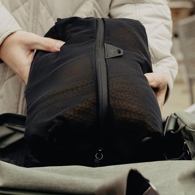 Peak Design Ultralight Packing Cube Bundle, Black, Stretchy Mesh Cubes with Strap Attachment Points and Luggage Pass Throughs, Zipper Opening, Travel Organizer for Men and Women, Sizes XXS, XS, S