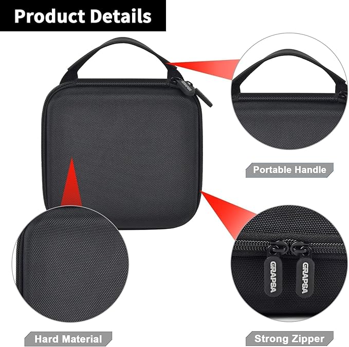 Case Compatible with GL-BE3600/SFT1200/ MT3000/ AXT1800/ MT1300/ A1300 for Glinet Travel Router for Hotel WiFi, Portable Router Storage Holder for Gl.inet Slate 7 Router Accessories(Box Only) - Black