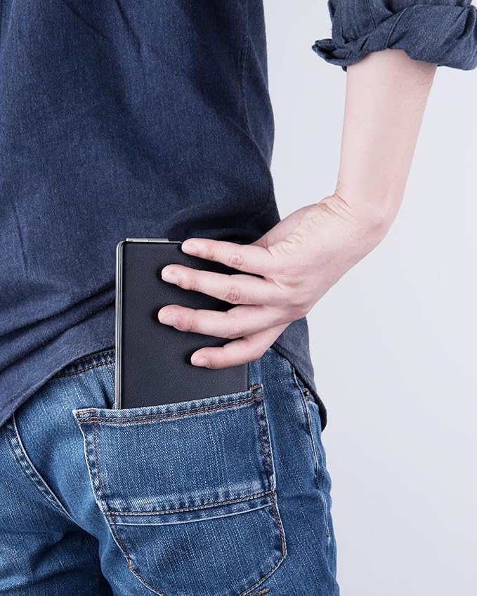 Samsers Foldable Bluetooth Keyboard - Portable Wireless Keyboard with Stand Holder, Rechargeable Full Size Ultra Slim Folding Keyboards Compatible IOS Android Windows Smartphone Tablet & Laptop-Silver