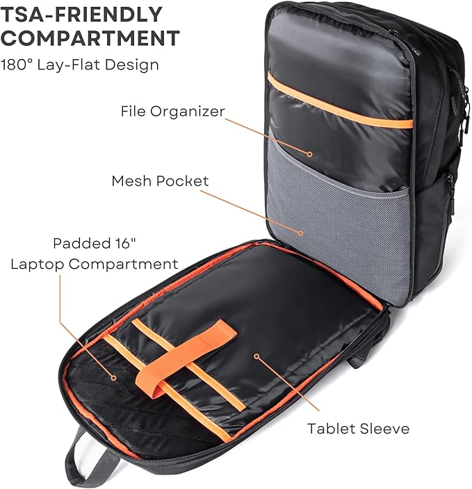 GOOTIUM Laptop Business Travel Backpack - TSA-Friendly Carry-On Luggage Boundless Collection Daypack for College, Commuting & Work