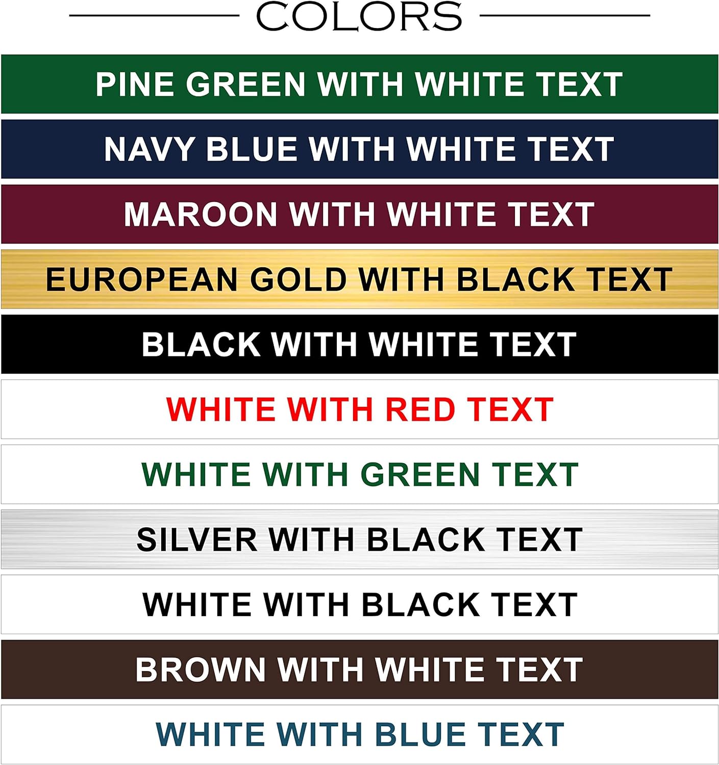 Providence Engraving Personalized Desk Name Plates - Custom Office Wall or Desk Name Plates With Aluminum Holder With Two Lines of Laser Engraved Text, 2" x 8"