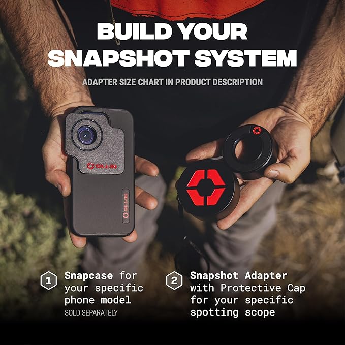 OLLIN Snapshot Spotter Adapter - Magnetic Eye Piece for Spotting Scopes, Attachment for Smartphone Digiscoping, Hunting, Wildlife Photography Compatible with, Swarovski, Kowa