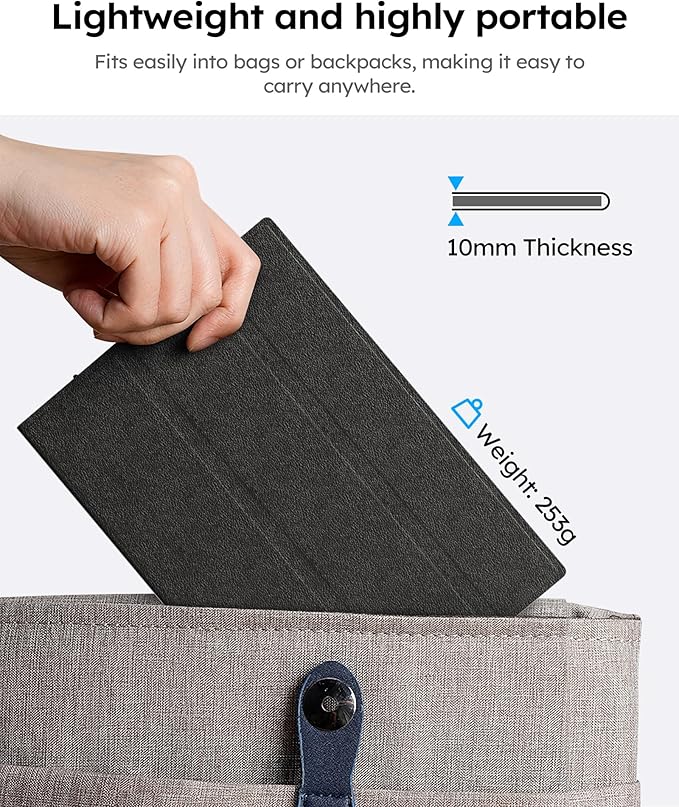 Portable Monitor,10.5" HDR 1280P Ultra-Thin 100% sRGB Travel Portable Monitor for Laptop, 420 Nits Mini Secondary Display with Protective Case & Speaker, Monitors for Laptop, PC Mac Phone PS4/5 Xbox