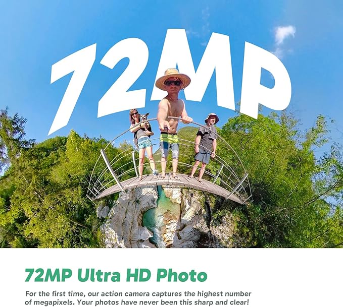 AKASO 360 Weatherproof 360° Action Camera - 5.7K 360 Video with 1/2" 48MP Sensors, 72MP 360 Photo, 360-SuperSmooth, Invisible Selfie Stick, 360° Horizon Lock, AI Tracking with 64GB MicroSD Card
