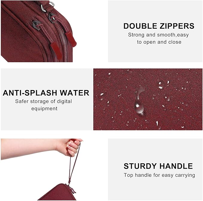 CILLA Electronics Organizer Travel, Travel Cord Organizer Case, Compact Electronics Accessories Bag for Cable, Cord, Charger, Phone