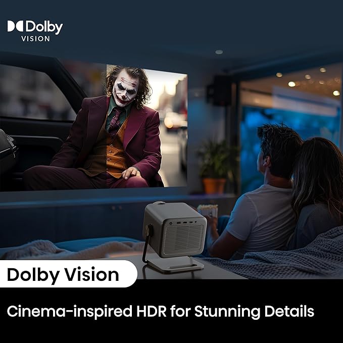 Hisense M2 Pro, Triple Laser Smart Portable Lifestyle Projector, 4K UHD, 65” – 200”, 1,300 Lumens, Dolby Vision,Optical Zoom, Intelligent Screen Adjustments, Vidaa OS, Netflix Included (2025 Model)
