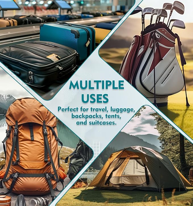 ANVIL TSA Approved Luggage Locks – High Security TSA008 Combination Travel Locks with Inspection Indicator for Suitcases and Backpacks. (4 Colors)