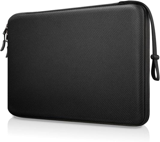 FINPAC 14-inch Hard Laptop Sleeve Case Compatible with Acer Chromebook Lenovo, HP, ASUS, Dell, Acer Laptop Notebook Ultrabook, Water-Resistant Shockproof Computer Bag, Black