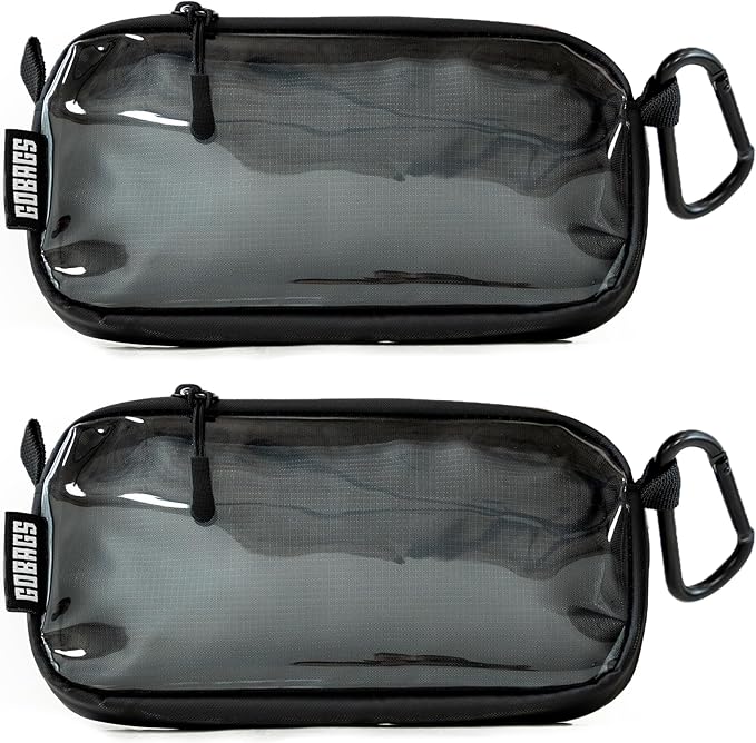 GOBAGS NEO Production Zipper Bags - Electronics & Camera Accessories Bag - Cable organizer, Gear Accessory Pouch, Travel Camera Essentials (Extra Small, Black)