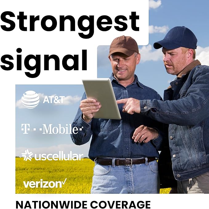 Quad Play 8 GB / 3 Months IoT SIM Card for Unlocked Security, Solar & Hunting Trail Game Cameras, Data Only USA SIM, 4G/5G on AT&T, T-Mobile, Verizon & US Cellular, Triple Cut 3-in-1