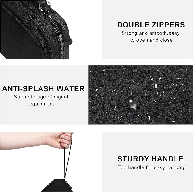 CILLA Electronics Organizer Travel, Travel Cord Organizer Case, Compact Electronics Accessories Bag for Cable, Cord, Charger, Phone