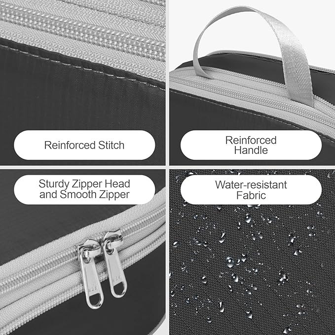 Cambond Compression Packing Cubes for Travel Women - Travel Bags Luggage Organizers Travel Essentials Compression Cubes for Travel Carry on Suitcases Organizer