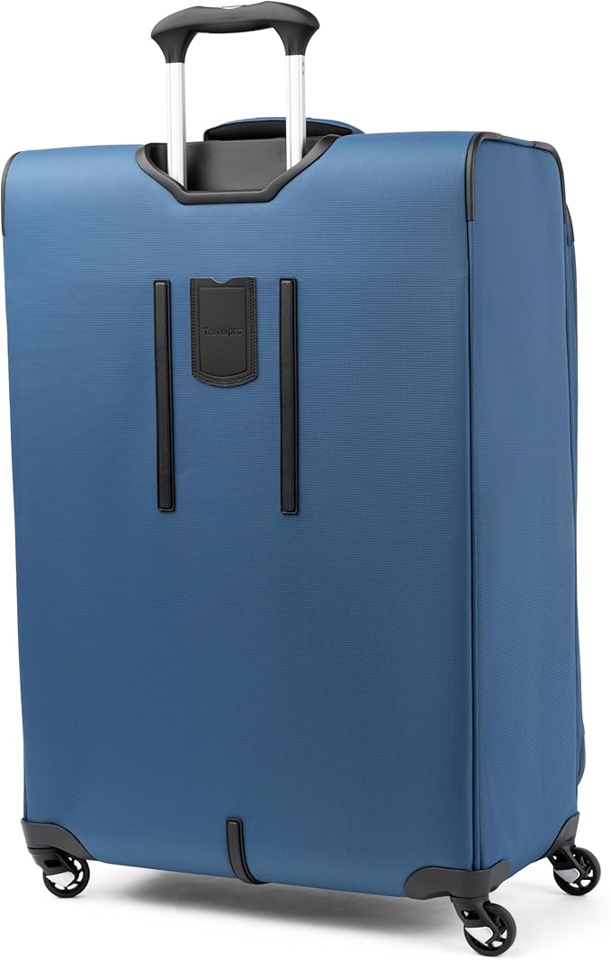 Travelpro Maxlite 5 Softside Expandable Checked Luggage with 4 Spinner Wheels, Lightweight Suitcase, Men and Women, Ensign Blue, Checked Large 29-Inch