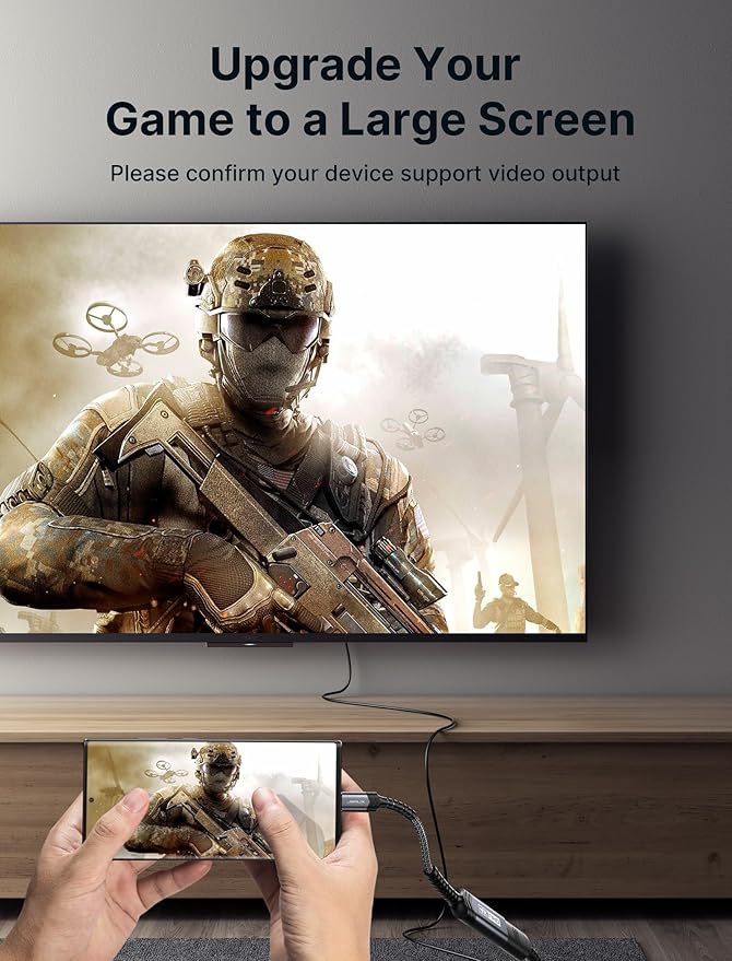 JSAUX USB C to HDMI Adapter 2Pack, 4K USB Type C to HDMI Female Adapter [for Thunderbolt 3] Compatible with iPhone 16 Pro Max/15, MacBook Pro/Air, Surface, Galaxy S21 S20 Ultra, Dell XPS -Grey