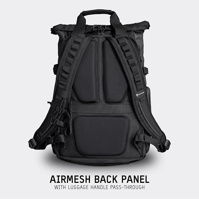WANDRD PRVKE 41L, V3 Backpack: Weather-Resistant Travel & Camera Backpack with Laptop Sleeve, Quick Side Access, Clamshell Opening – Ideal Photography & Travel Bag (Black)