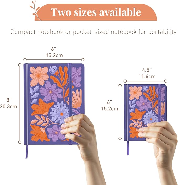 Rileys & Co. Password Book with Alphabetical Tabs, Password Keeper, Password Books for Seniors, Password Notebook for Internet Login, Website, Username (6 x 5 Inches, Purple - Floral)