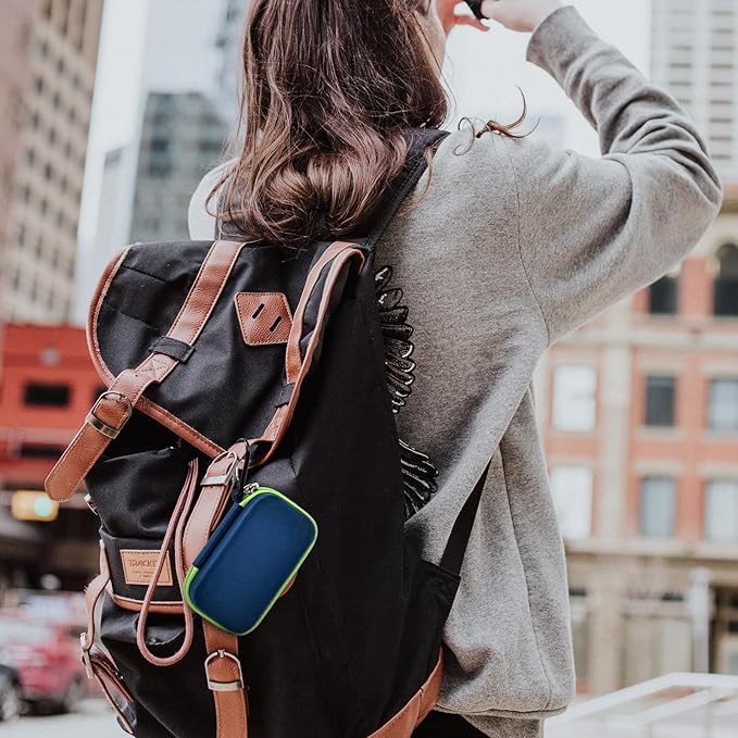 Case Compatible with SanDisk Extreme Pro/for SanDisk Portable SSD 1TB 2TB 4TB 500GB/ for Crucial X9 X10 Pro External Solid State Drive, Travel Storage Bag for 2 SSD and SD Card - Monterey (Box Only)