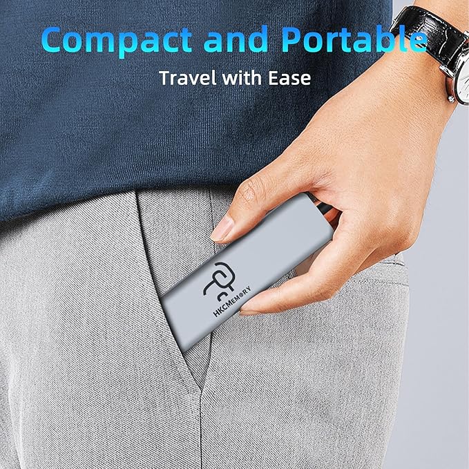 USB C Hub 7-in-1, 4K HDMI, 100W PD Charging, USB 3.0/2.0 Ports, SD/TF Reader, USB-C Data, for MacBook Pro/Air, iPad Pro, iPhone 16 Pro/Pro Max, Dell XPS, Steam Deck