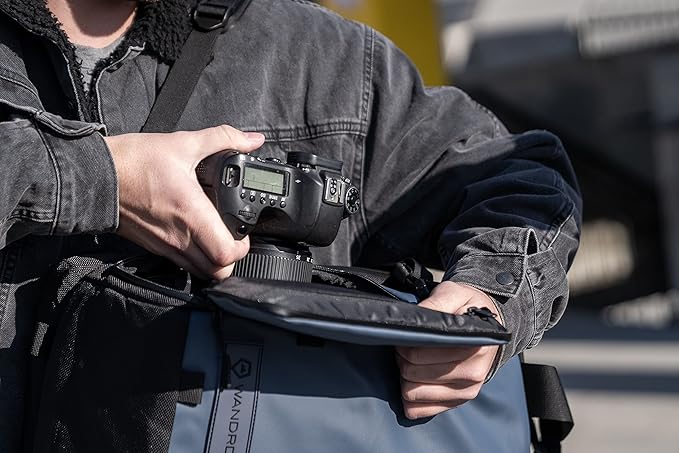 WANDRD PRVKE 31L, V3 Photography Bundle: Weather-Resistant Travel & Camera Backpack with Laptop Sleeve, Quick Side Access, Clamshell Opening – Ideal Photography & Travel Bag (Aegean Blue)