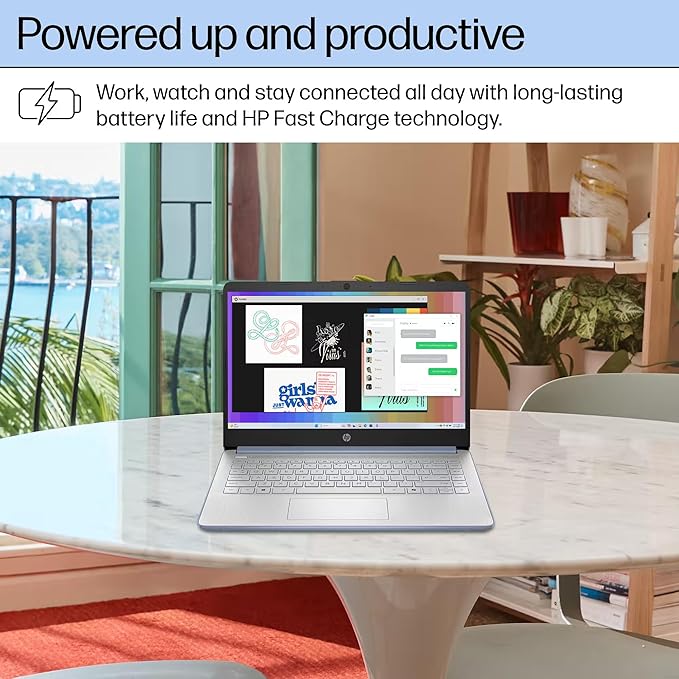 HP 14” Flagship Laptop 2025 AI-Powered Computer, Office Lifetime, Student Business, 4-Core Intel CPU, 16GB RAM 628GB Storage (128GB UFS+ 500GB Ext), Long Battery HubxcelAccessory Win 11 Pro Sky Blue