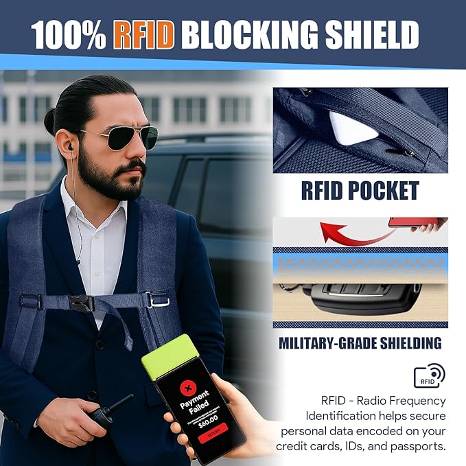 Travel Laptop Backpack, 50L Travel Backpack, 17.3 Inch Carry on Large Luggage TSA Flight Approved Laptop Bag, Multiple Pockets TSA Friendly Water Resistant Business Bag for Men, Blue