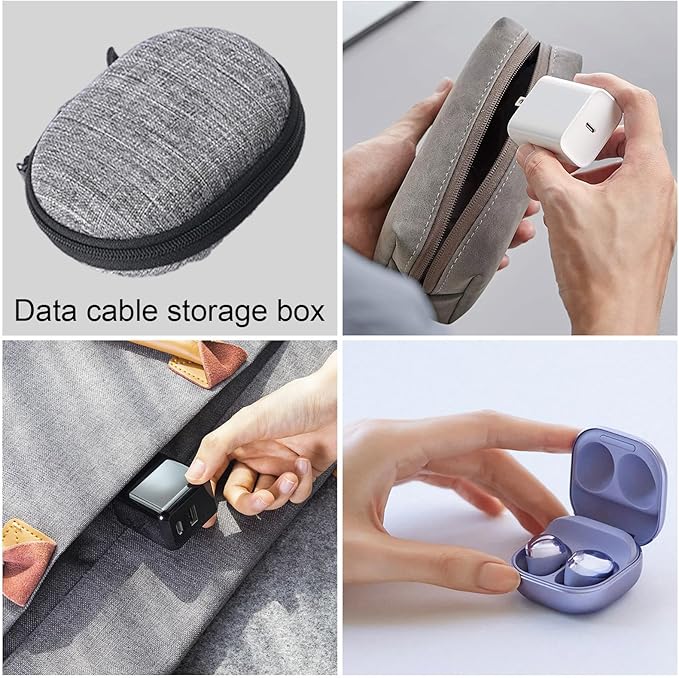 Portable Cable Organizer - Cable Organizer Pouch Electronic Accessories Carry Case,Waterproof Electronic Travel Packing Travel Digital Accessories Storage Bag for Cords