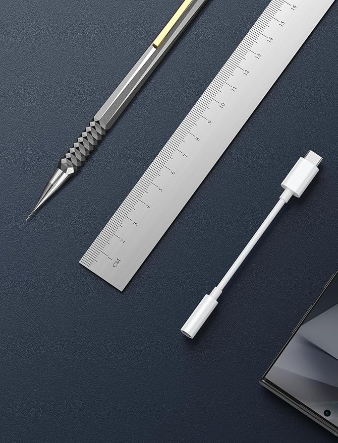 USB-C to 3.5mm Audio Headphone Adapter - HiFi 2 Pack Compatible with Apple iPhone 17 16 15 Samsung Galaxy S25 S24 S23 S22 S21 Plus Pro Max Ultra Pixel iPad - Type C to Aux Cord Jack Dongle Adapter