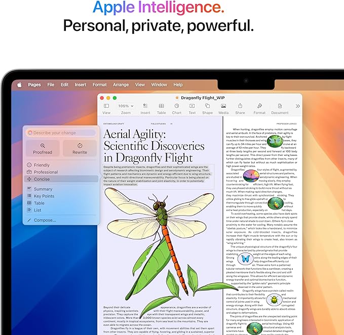 Apple 2025 MacBook Air 13-inch Laptop with M4 chip: Built for Apple Intelligence, 13.6-inch Liquid Retina Display, 16GB Unified Memory, 256GB SSD Storage, 12MP Center Stage Camera, Touch ID; Silver