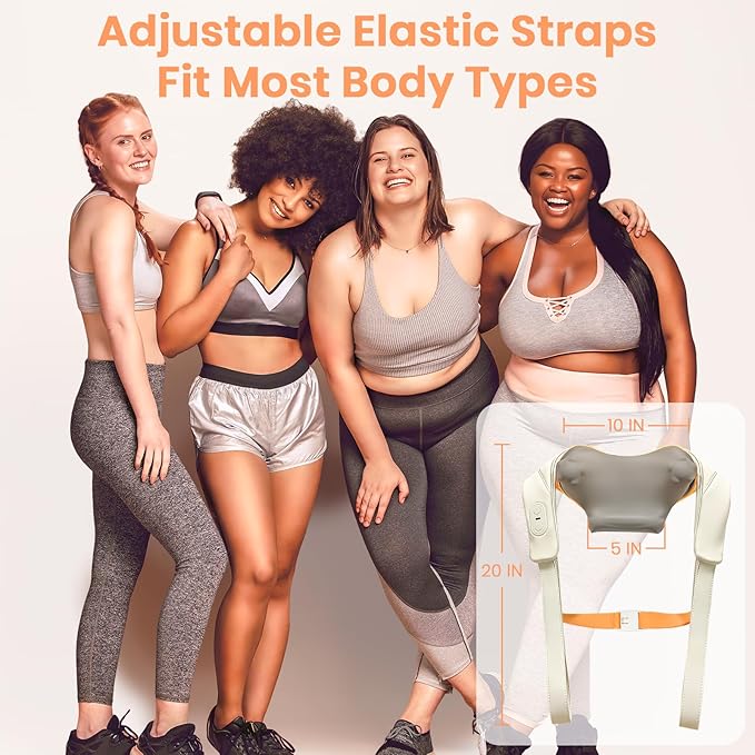 Gifts for Women / Men: 2025 NEW Shiatsu Neck Massager with Heat, Brushless Neck Massager for Pain Relief Deep Tissue with 3 Modes, Deep Kneading Shoulder and Back Massagers, Dad / Mom Gifts Birthday