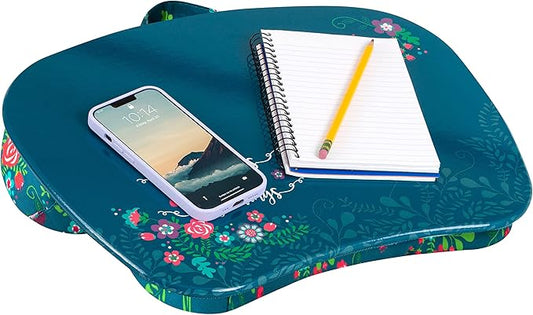LAPGEAR MyStyle Portable Lap Desk with Cushion - Big Ideas - Fits up to 15.6 Inch Laptops - Style No. 45311