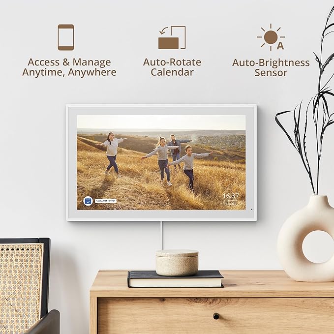 Dragon Touch 21.5 inch Digital Calendar Chore Chart – Interactive Touchscreen, Smart Family Planner, Hearth Display Desk Digital Calendar Seamless Scheduling