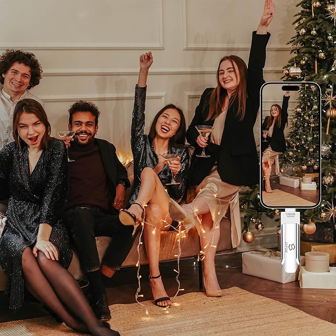 128GB Photo-Stick-iPhone-16 15-Flash-Drive iPhone USB C Memory Stick For Photo Video Contact iPhone-External-Storage-iPad-Photo-Backup-Stick iPhone-Thumb-Drive iPhone-Photo-Storage Android-Photo-Stick