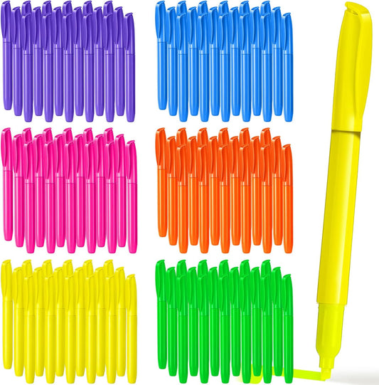 Handepo Highlighter Bulk Assorted Colors Dry Quickly Highlighter Markers Chisel Tip Pens for Kids Adult School Teachers Office Supplies Carnival Classroom graduation Rewards(200 Pcs)