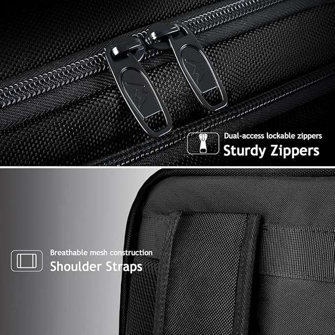 MATEIN Extra Large 45L Travel Laptop Backpack, Airline Approved Carry on Backpack with USB Port & Shoe Compartment, Water Resistant Luggage College Overnight Weekender Travel Bag Fit 18" Laptop, Black