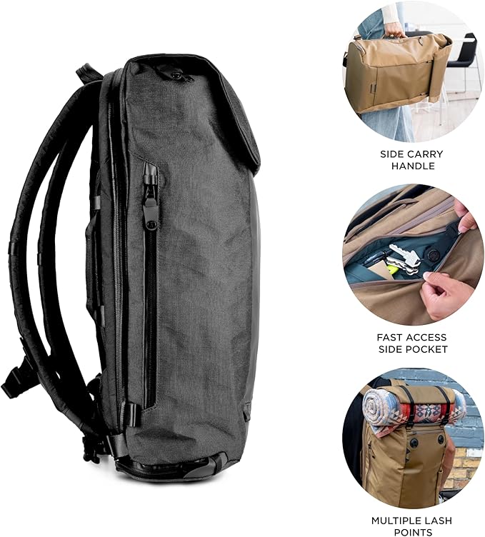 BOUNDARY X-PAC 22L Men's Women's Boundary Backpack Rucksack ERRANT PACK, Black