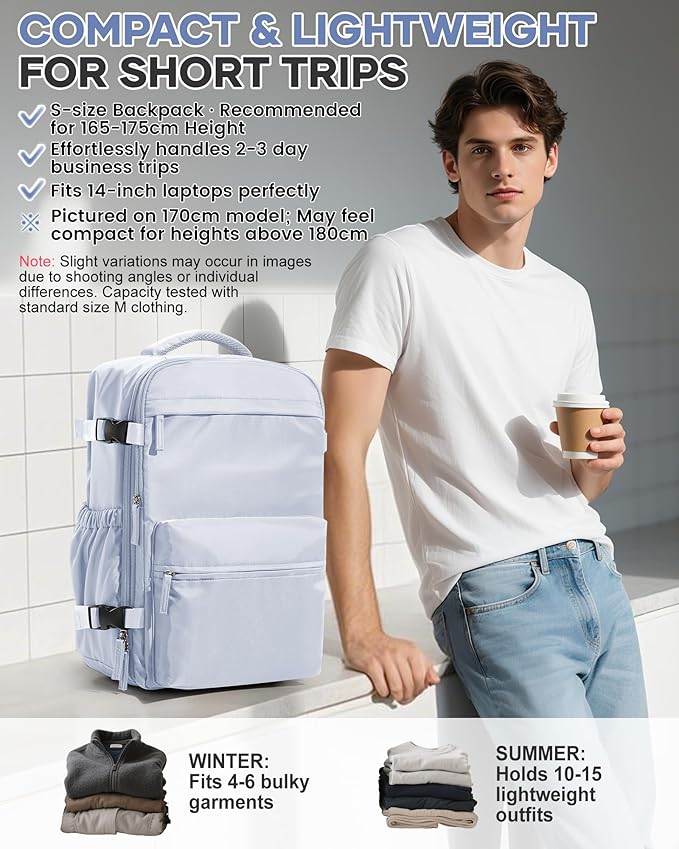 Vacuum Travel Backpack with Pump for Women,Personal Item Carry on Backpacks Flight Approved 18x14x8 inches for Men,Laptop Waterproof Work Compression bags Casual Daypack Grey.