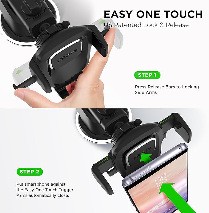 iOttie Easy One Touch Classic Dash & Windshield Universal Car Mount Phone Holder Desk Stand for iPhone, Samsung, LG, Moto and other Smartphones