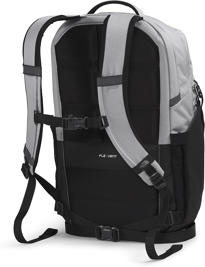 THE NORTH FACE Surge Commuter Laptop Backpack | Daypack with Water Repellent Finish, 16" Laptop Sleeve, Reflective Details, Meld Grey Dark Heather/TNF Black-NPF, One Size